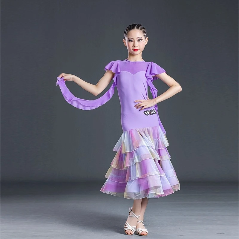 Moderne Tanzkleidung, Übungskleid für Mädchen und Erwachsene, Performance-Kleid, Wettkampfkleid nach nationalem Standard, Walzerkleid