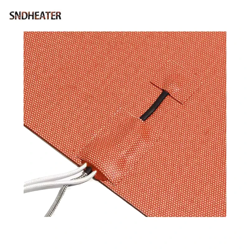 SNDHEATER 12 В 24 В 220 В электрическая силиконовая грелка 20/30/50/80/100 Вт с термопарой K 50 мм/60 мм/80 мм/100 мм для масляного бака