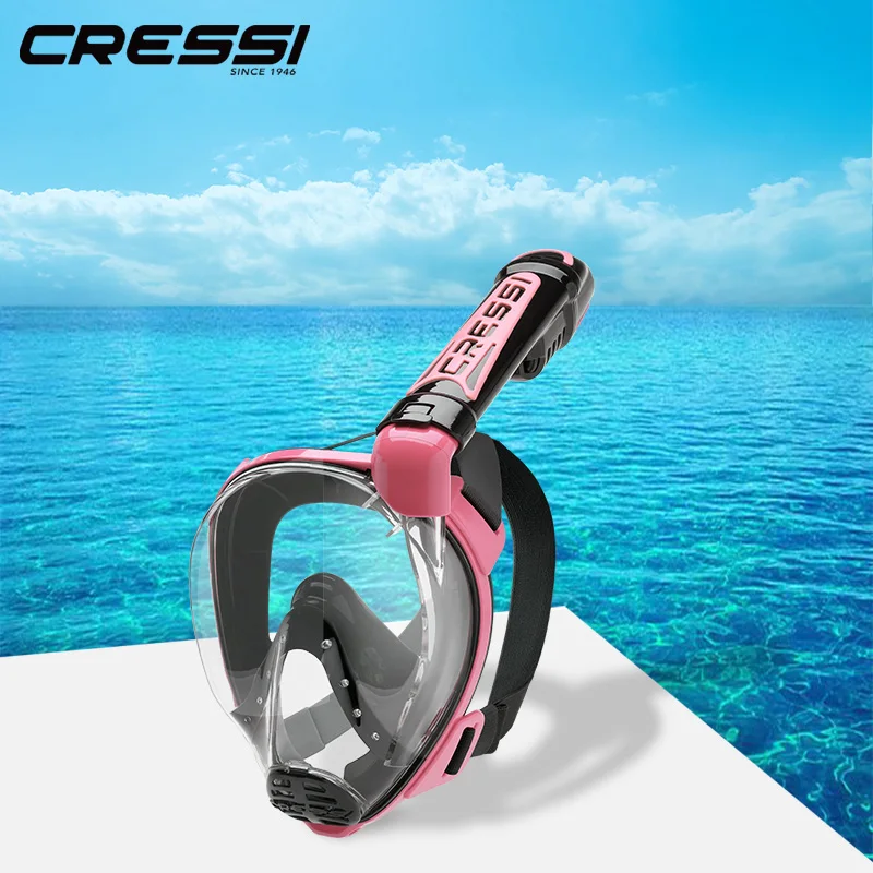 Cressi Adult Snorkeling Full Face Mask | Wide Clear View, Anti-Fog System