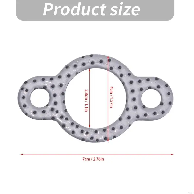 M76E 24 041 49-S Ersatz-Motorkopfdichtungssatz, Carbon-Composite-Dichtung mit schwarzen Dichtungspunkten und geformten Öffnungen – Detail 6