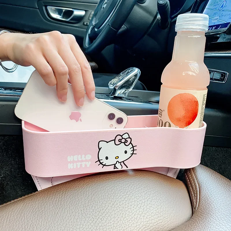 

Sanrio автомобильный Органайзер на сиденье Hello Kittys аксессуары Kawaii декоративные принадлежности автомобильный шовный ящик для хранения Игрушки для девочек подарок