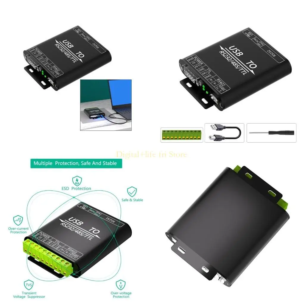 

E06D USB2.0 до RS232 RS485 RS422 Разъем расширения стабильная передача