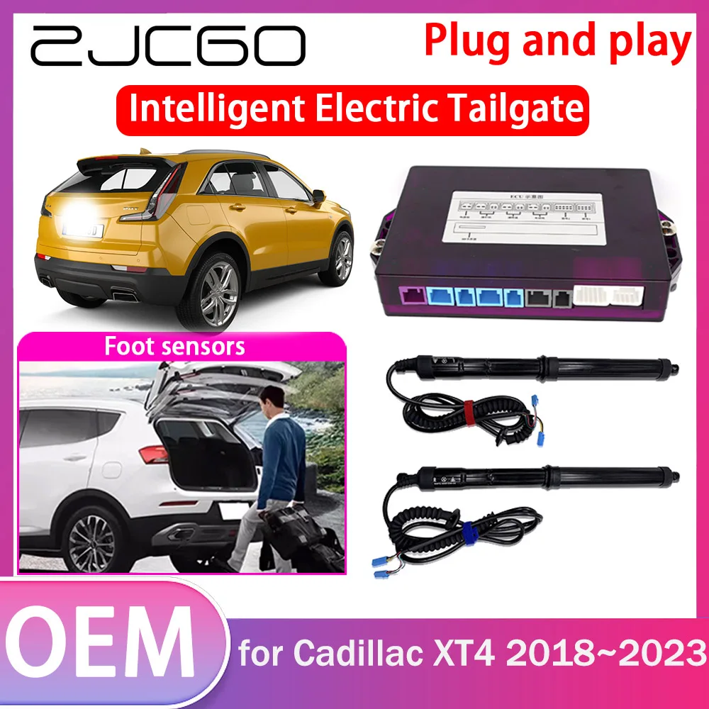 

ZJCGO Electric Tailgate Lift Drive Trunk Opening Tail Gate Lift Soft Close Car Door for Cadillac XT4 2018~2023