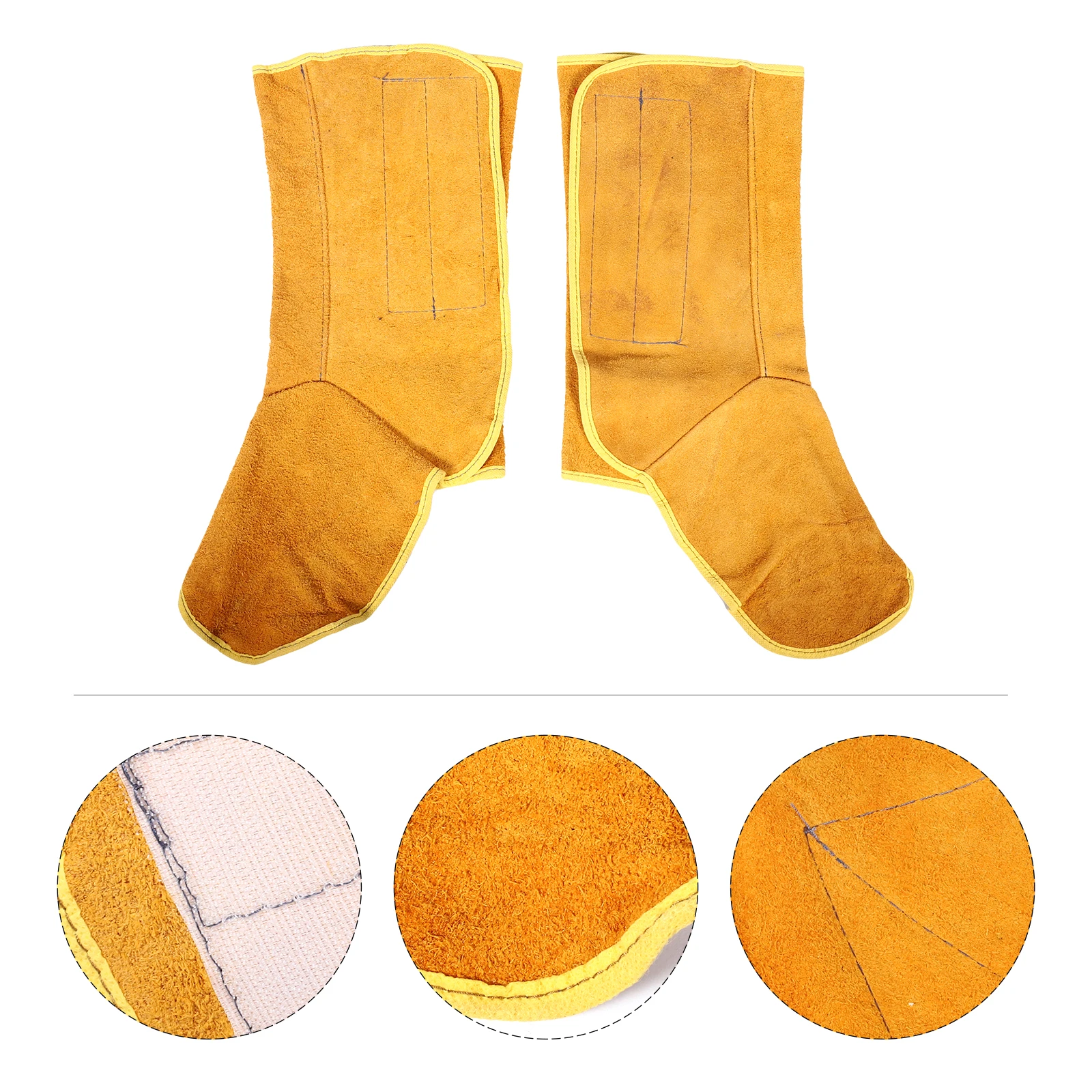 Welding Foot Cover Welder Protective Cowhide Shoe Resistant Scald Abrasions Lightweight Practical Use Long Time