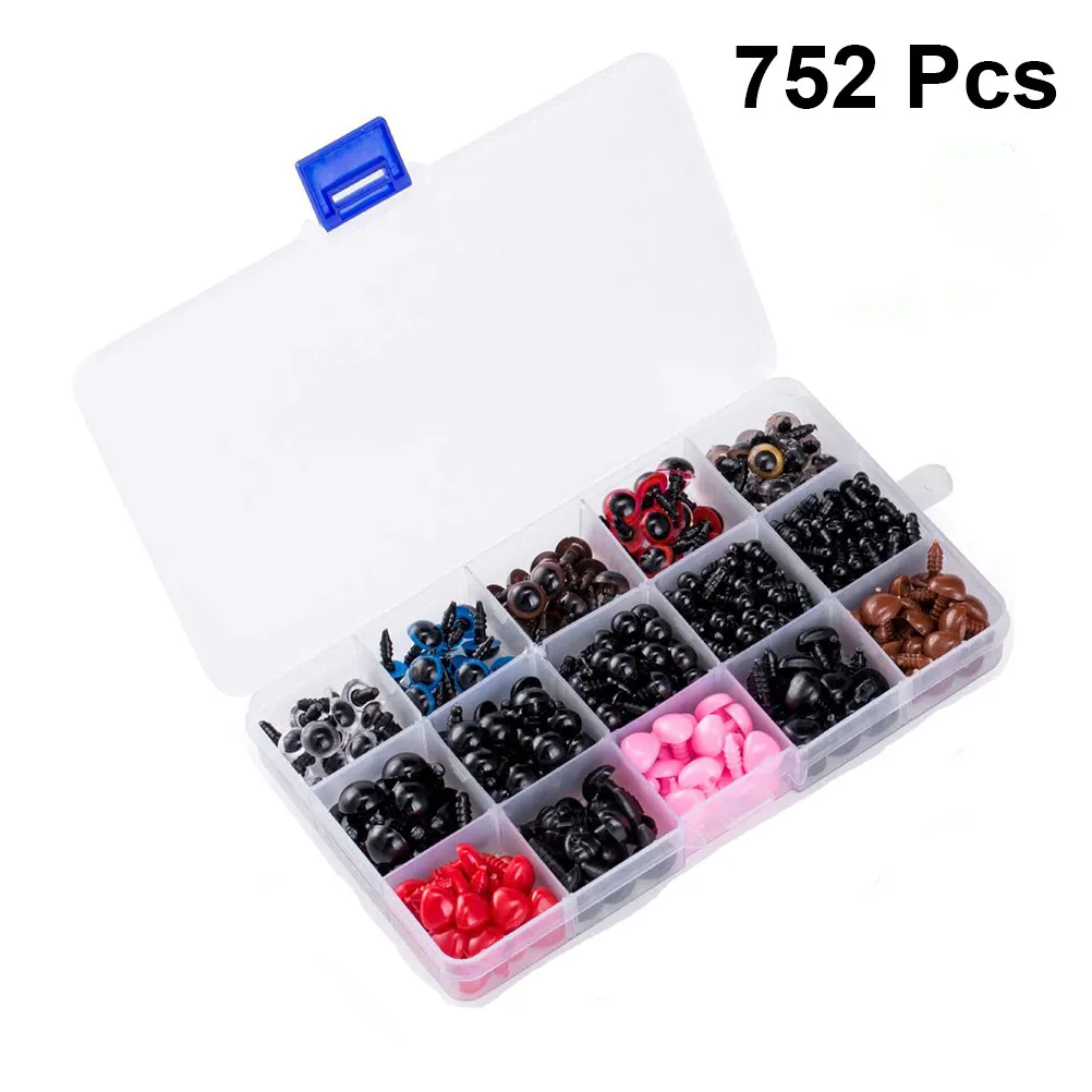 

1Pack Plastic Eyes Accessories Premium Screw Thread Colored DIY Animal Eyes Kit for Crafts Handmade Art Supplies Mixed Color