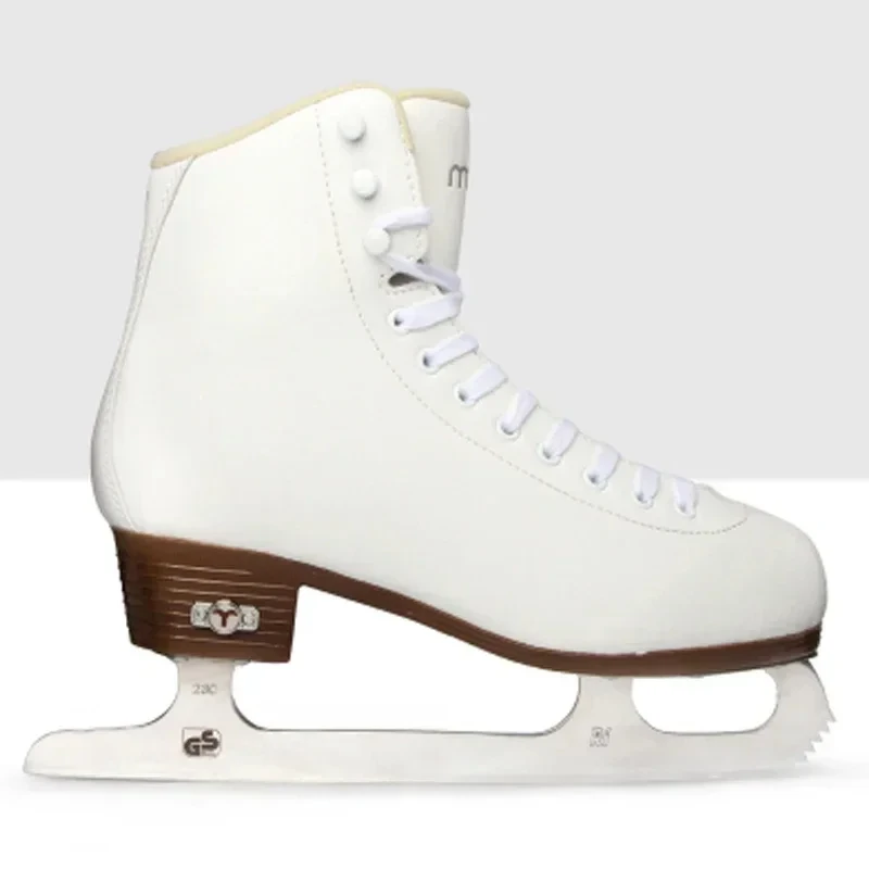 New Professional Ice Figure Skates Shoes Thermal Warm Thicken Skating Shoe with Real Ice Blade for Beginner Kids Adults Teenager