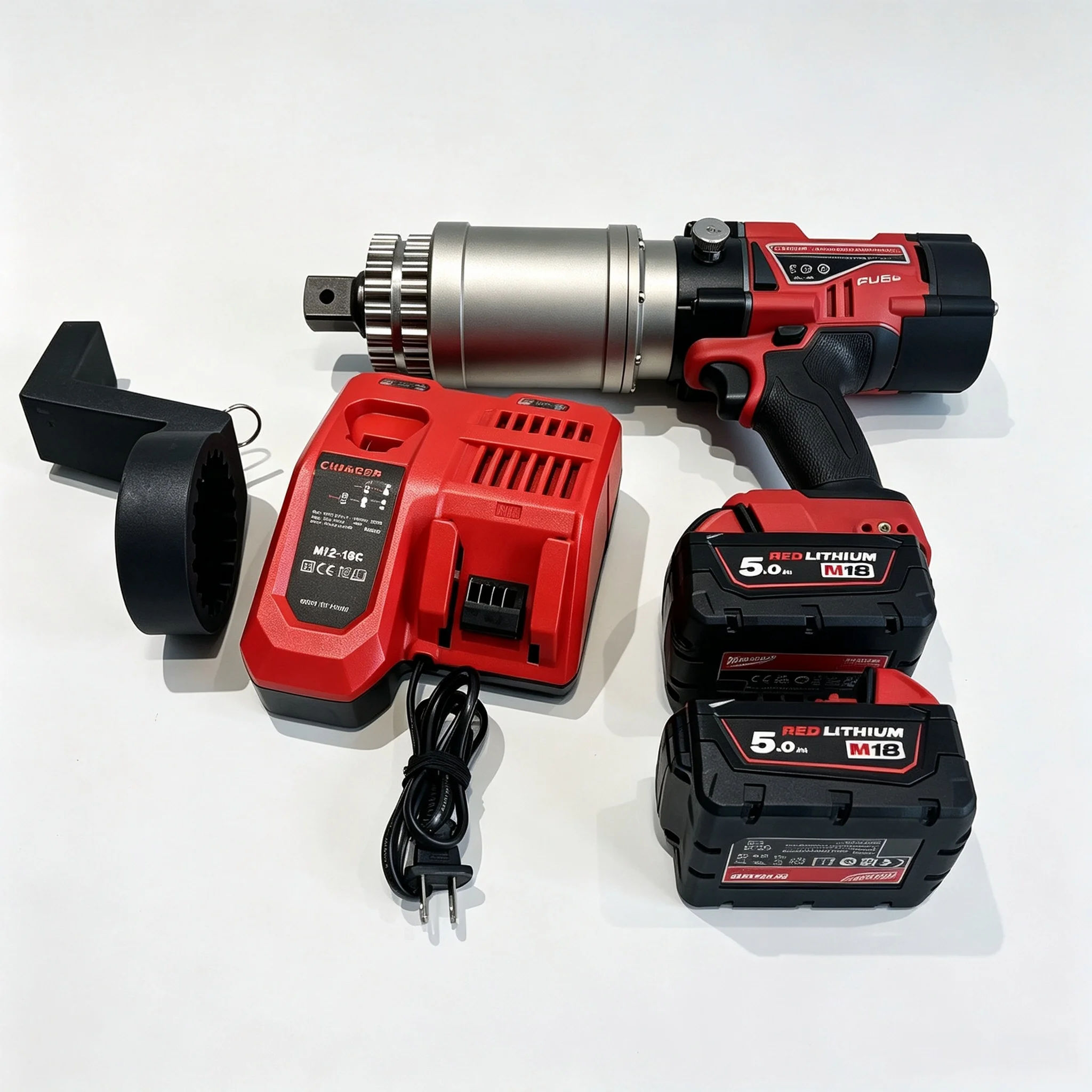 1300-9000N.m 1-1/2 Inch Drive 1.5Rpm High Precision With Angle Sensor Digital Display Lithium Battery Torque Wrench