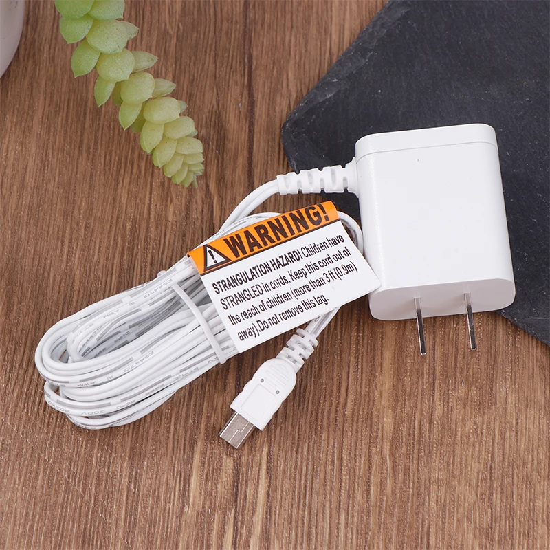 110-240V Original ue adaptateur secteur chargeur Mini connecteur USB pour bébé moniteur VB601 VB603 VB605 bébé nounou caméra DC 5V 1000mA