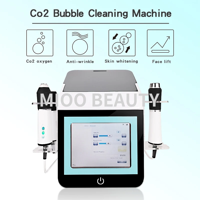 Portable Oxygen Facial Massage Machine Oxygen Facial Small Bubble Co2 Bubble Facial Skin Care Machine With Uv Sterilization