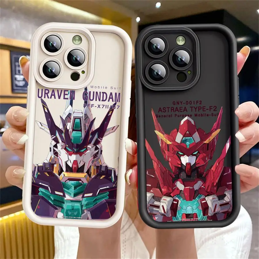 G-Gundam Robot Phone Case for iPhone 16 Pro 15 Pro Max 14 13 12 11 XS 14 Pro Max 16 Plus 14Pro 12Pro Soft Shell