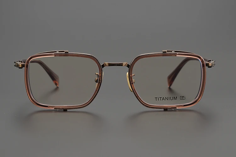 Titan Schildkröte Lesebrille Männlich Handgemachte Schmale Brillen Rahmen Anti Blaues Licht Gläser +1,0 1,5 1,75 2,0 – Detail 16