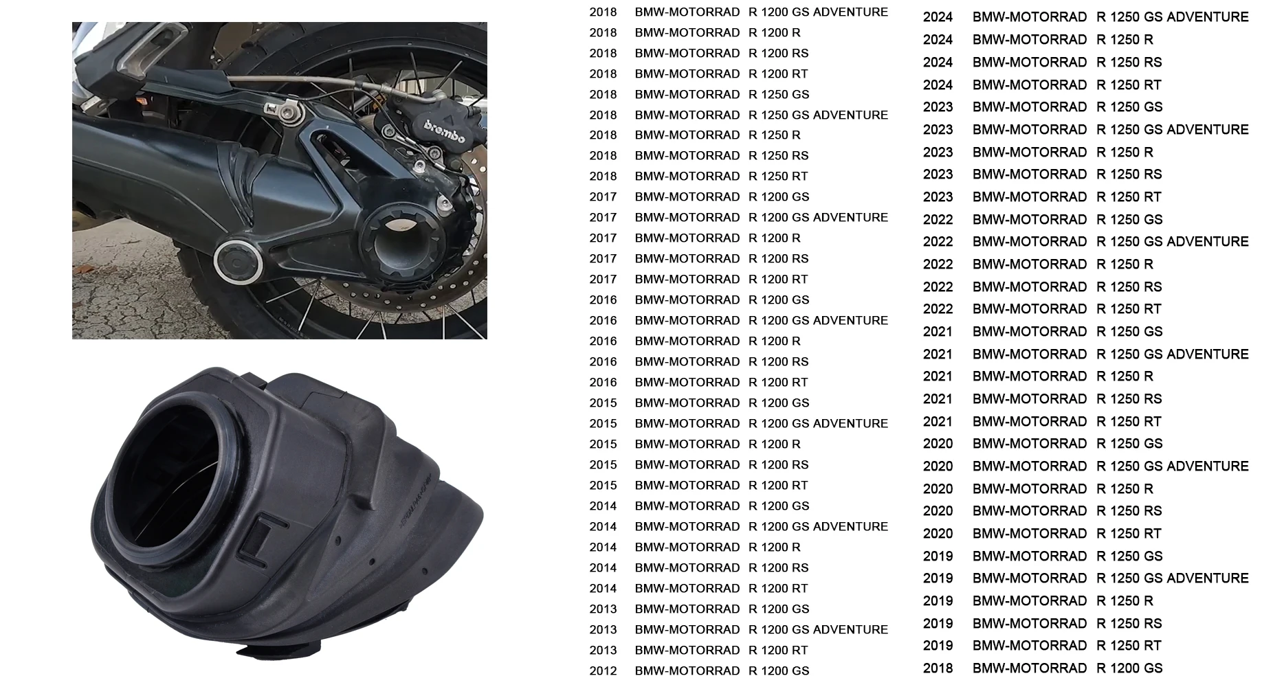 Panical Antriebsstrang-Dichtungen Getriebewellen-Gummimanschette Abdeckung für BMW R1200 RT GS R1250 GS Adv RS 2013-2025 – Detail 2