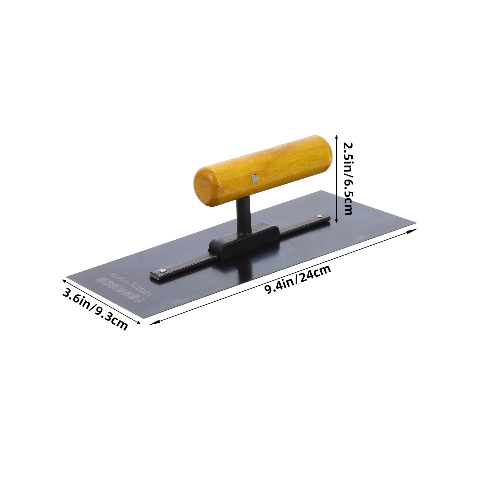 مقبض خشبي مجرفة أداة تجصيص من الفولاذ الكربوني لحشو التماس داخل الزاوية مجرفة يدوية للبناء تشطيب الخرسانة #6