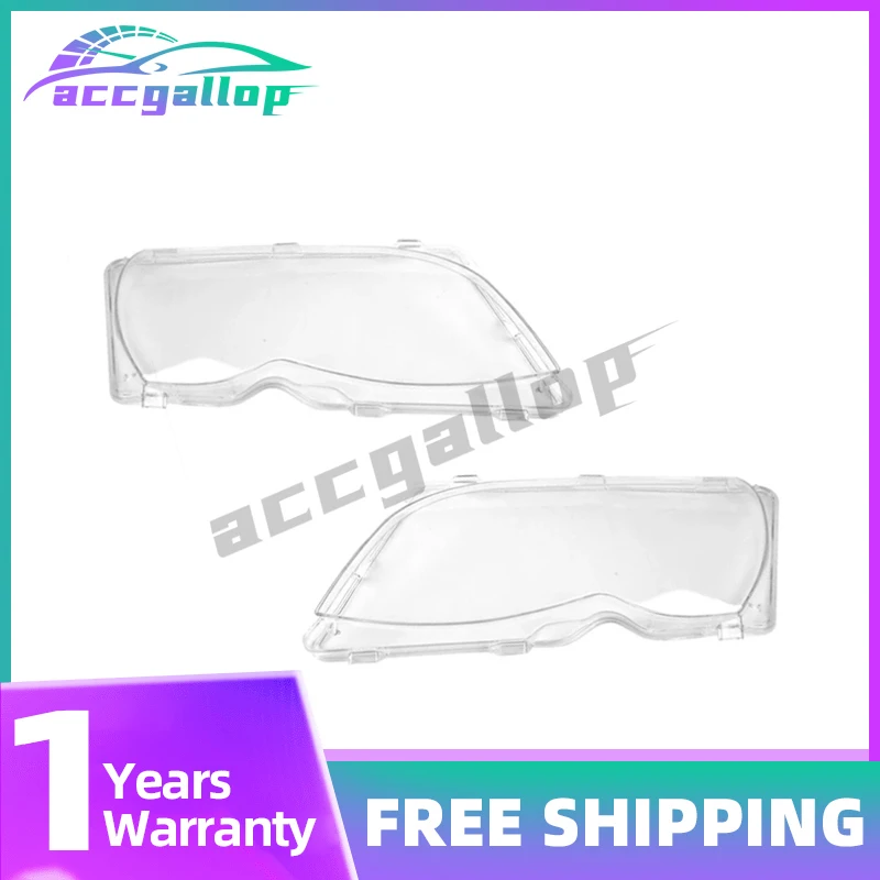 

For BMW E46 Serie 3 4Door 2002-2005 Car Headlight Covers Lampshade Headlamp Shell Guards Housing Protect Automobile Accessories