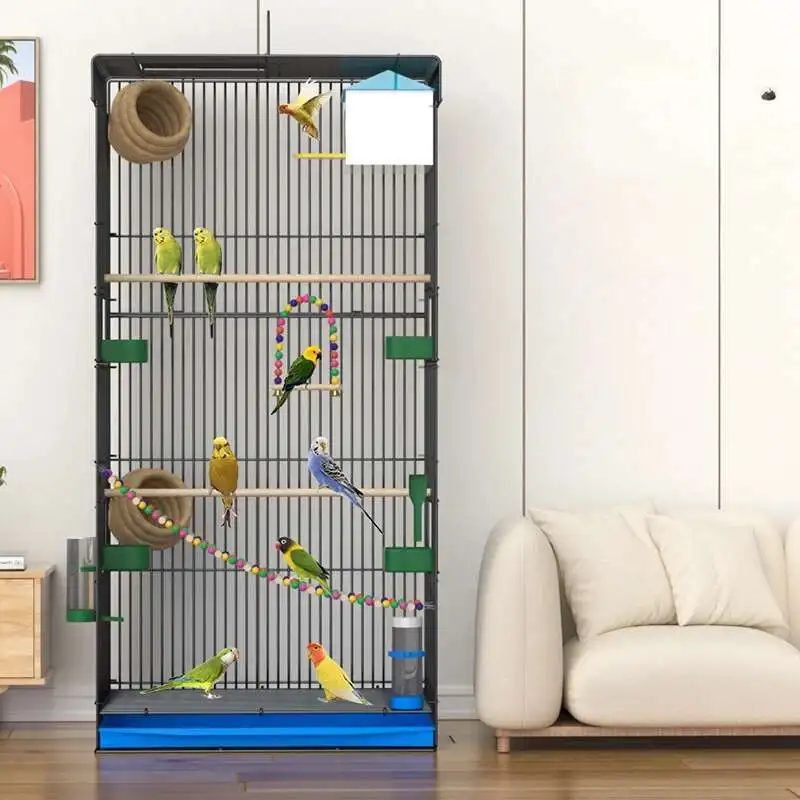 

Parrot Bird Cage Parakeet Chassity Habitat Decor Accessories Bird Cage Breeding Box House Nido Para Pajaros Furniture YN50BC