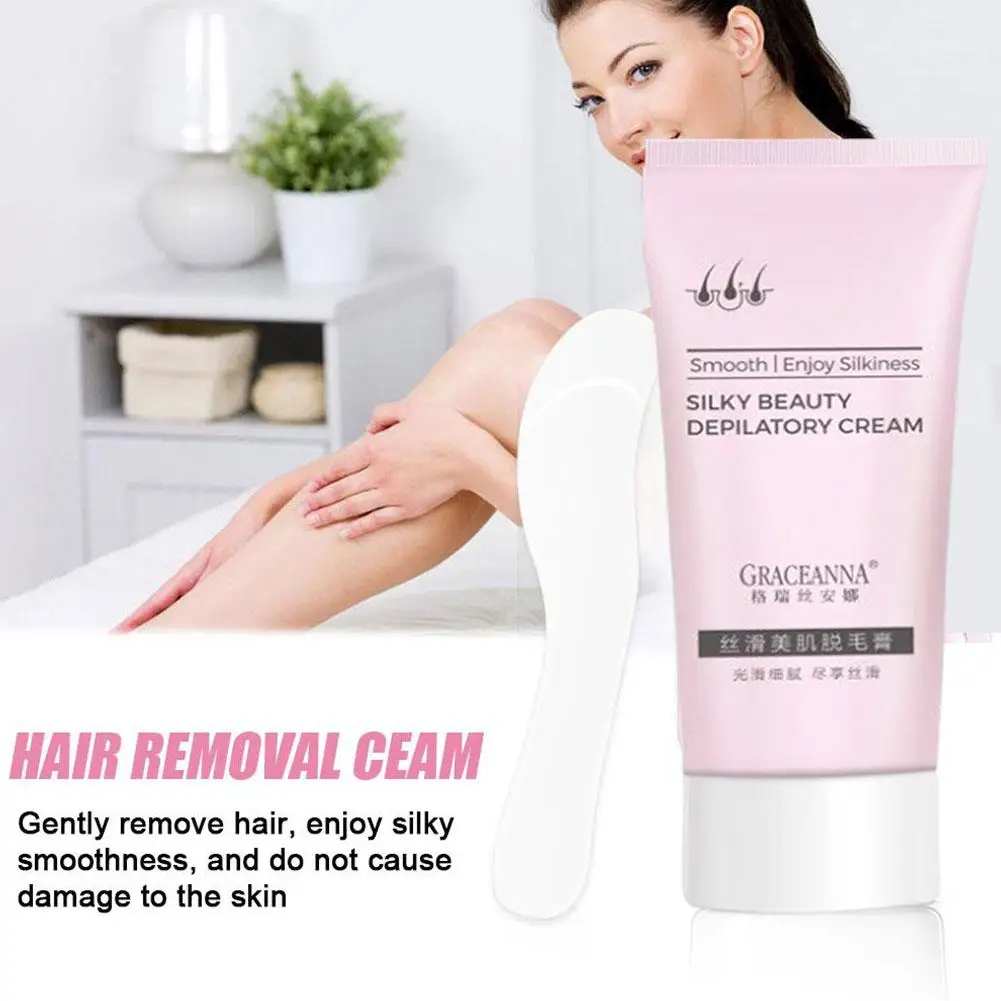 

60G Permanent Hair Removal Cream Cosmetic Hair Removal Quick 1 Skin Care Hair Cream Removal Removal Scraper Cream Painless C7G0