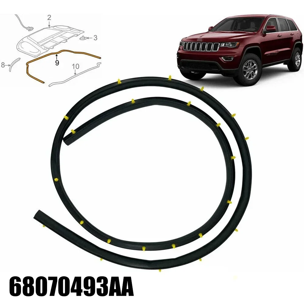 

Резиновое уплотнение переднего бампера автомобиля для JEEP GRAND, CHEROKEE, DODGE, DURANGO 2011-2021, уплотнение капота
