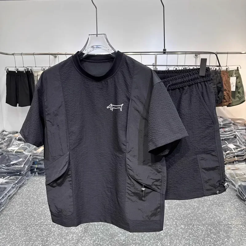 

Summer new men's golf suit, fashionable and casual business sportswear, men's golf suit, men's high street casual suit