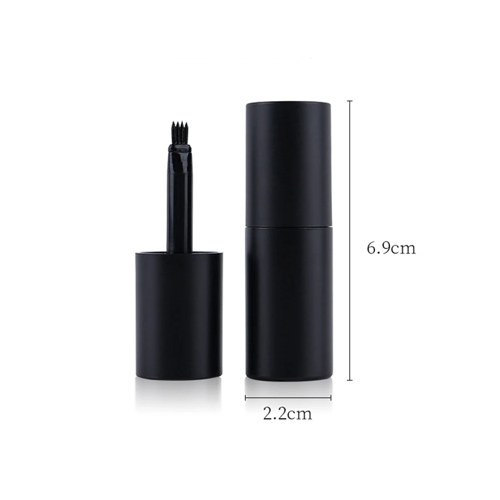 Four Pronged Beard Pen Private Label Vegan Long Lasting Waterproof Filing Pencil Cosmetic Custom Logo Wholesale Black Package