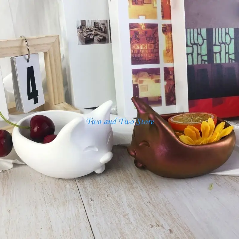 

HX6F Versatile Silicone Mold for Pet Accessories Durable Container Holder Resin Mold
