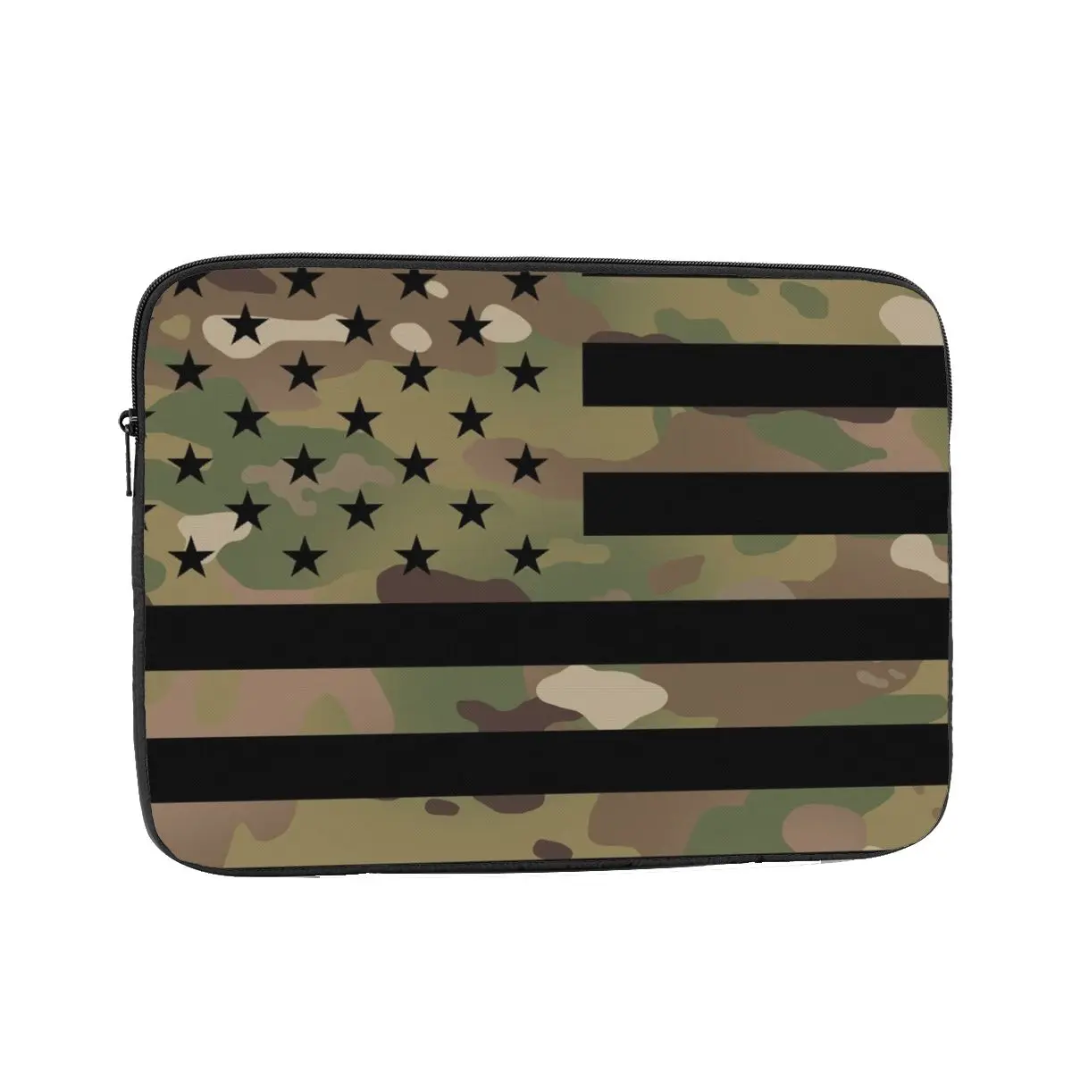 US Flag Military Camouflage Laptop Liner Sleeve 12 13 15 17 Inch Camo Notebook Bag Case Shockproof Case Bag