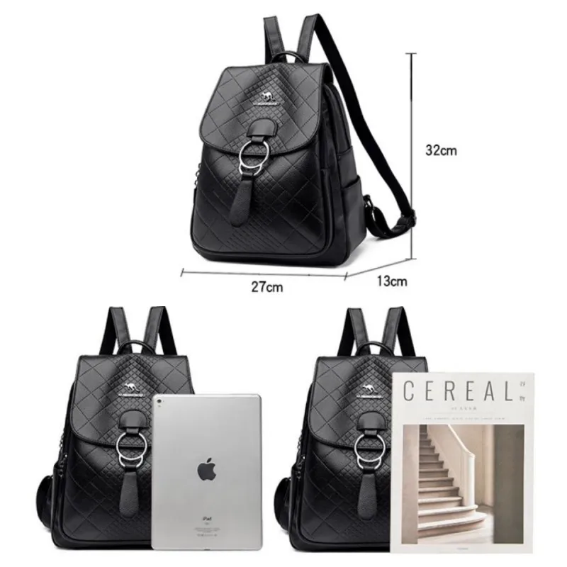 2023 New Fashion Women's Backpack High Quality Leather Fashion Women's Bag High Capacity Travel Women's Backpack Handbag