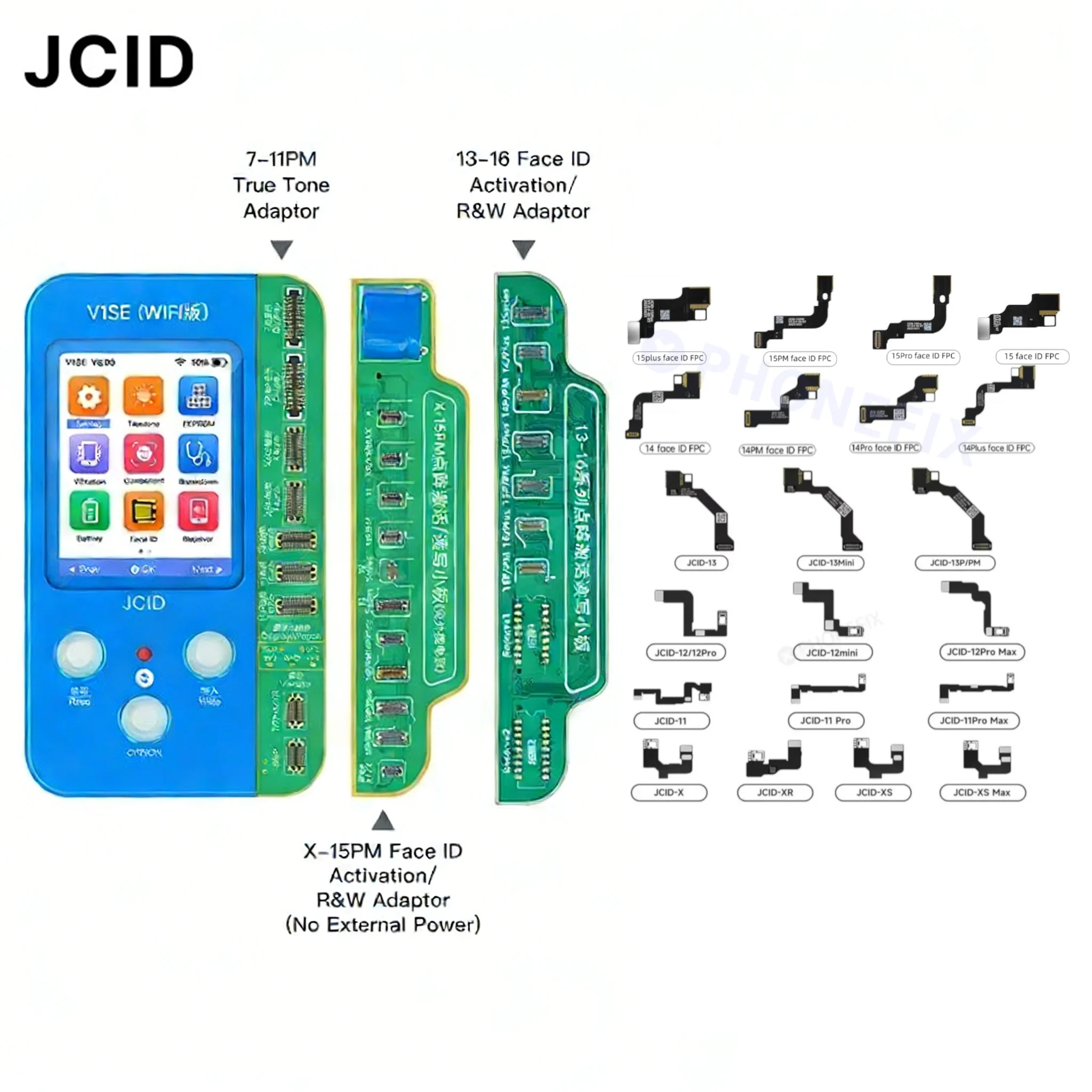 JC Dot Projector Flex Cable for Face ID Programmer JCID Pro1000s JC Dot Matrix Detection Model for Iphone X-16 pro max Repair