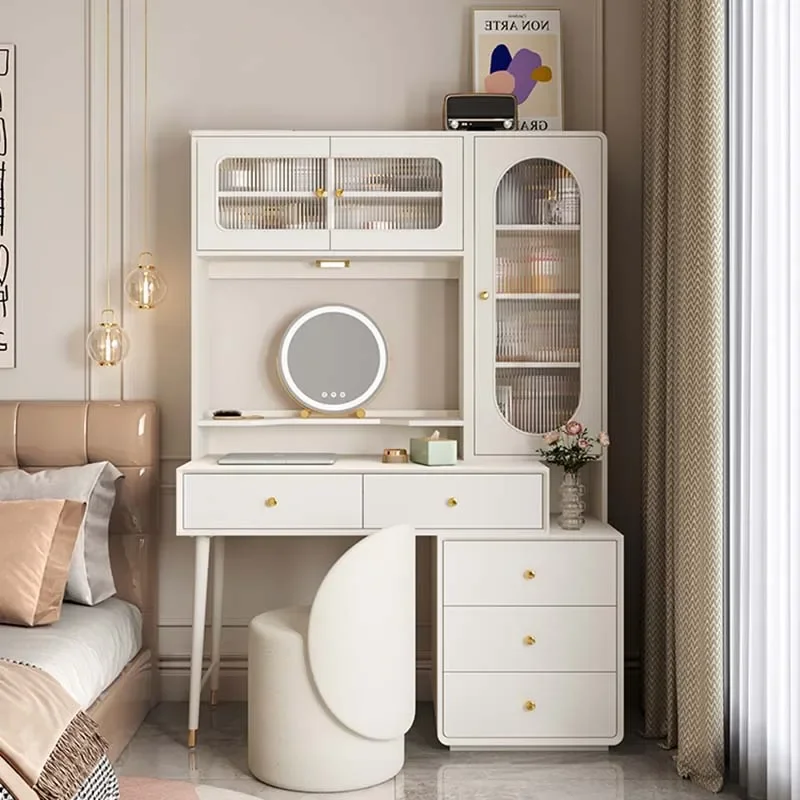 

Desings Luxury Dressing Table Organizer Make Up Modern White Dressers Mirror Drawer Penteadeira Para Quarto Dresser Furniture