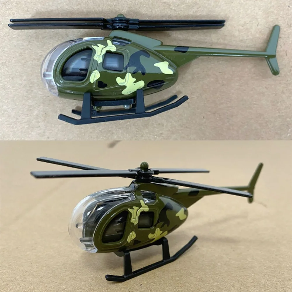 Kids Gift Christmas Gift Home Ornaments Simulation Helicopter Helicopter Model Toys Alloy Airplane Model Diecast Helicopter Toy