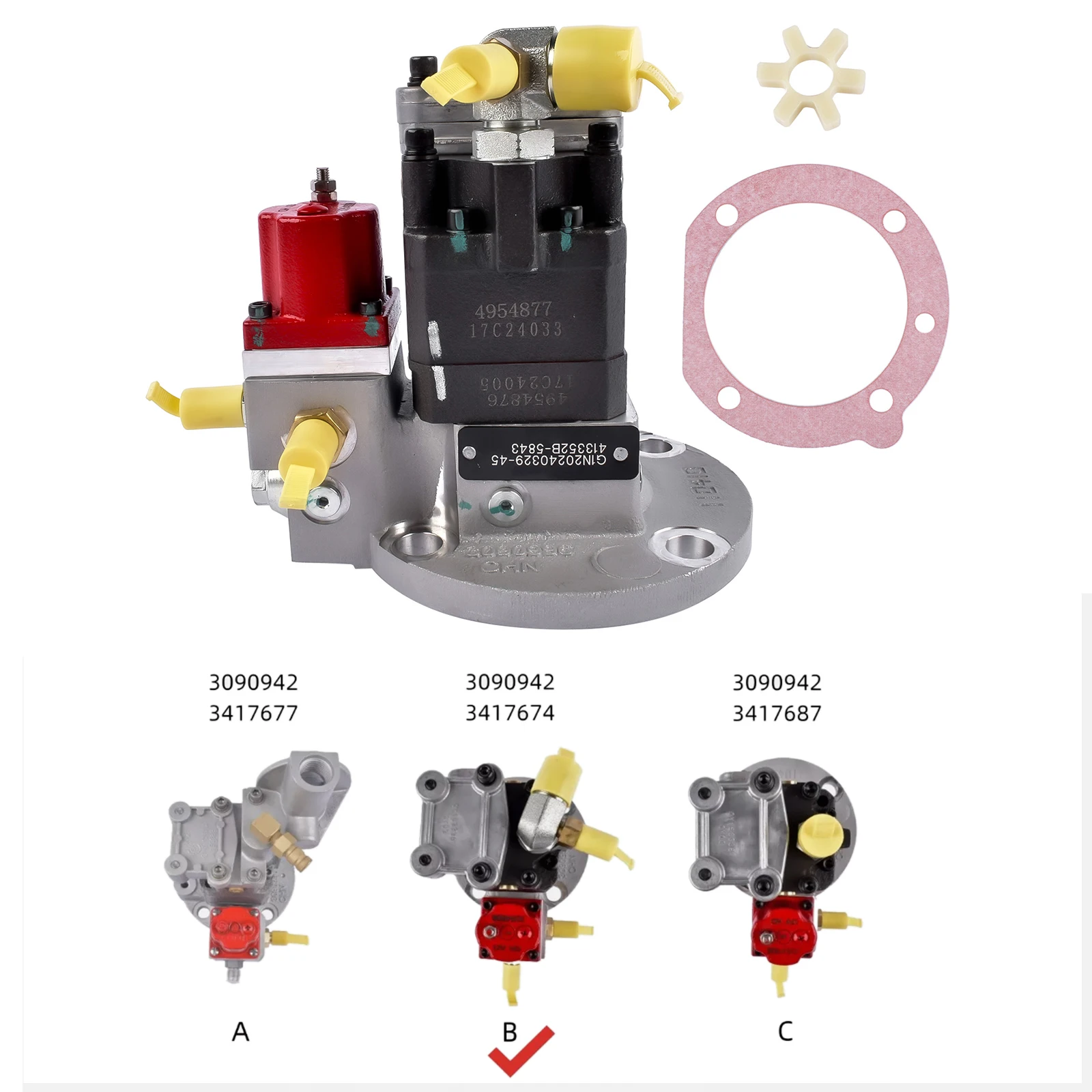 

AP02 Fuel Pump for Cummins Engine N14 M11 QSM11 ISM11 Diesel 3090942 3417674 3041800