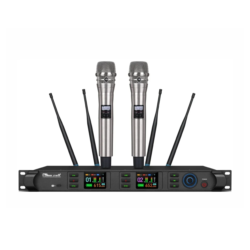 Professional Microphone Uhf System With Wireless Headphones Mic 2 Sm7b Microphone