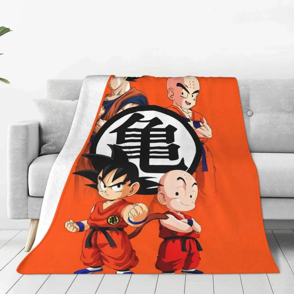 

DBZ Anime Dragon Ball Z Wool Blankets Son Goku Custom Throw Blanket for Sofa Bedding Lounge Quilt