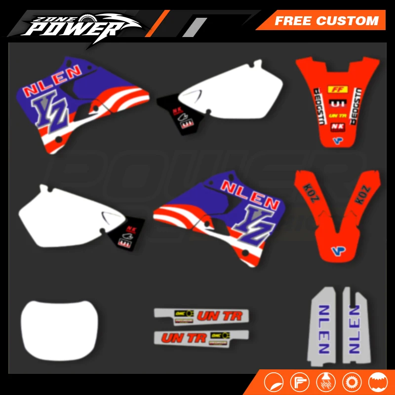

Powerzone For Yamaha YZ 125 1996 1997 1998 1999 2000 2001 YZ 250 New Style GRAPHICS BACKGROUNDS DECALS STICKERS 06
