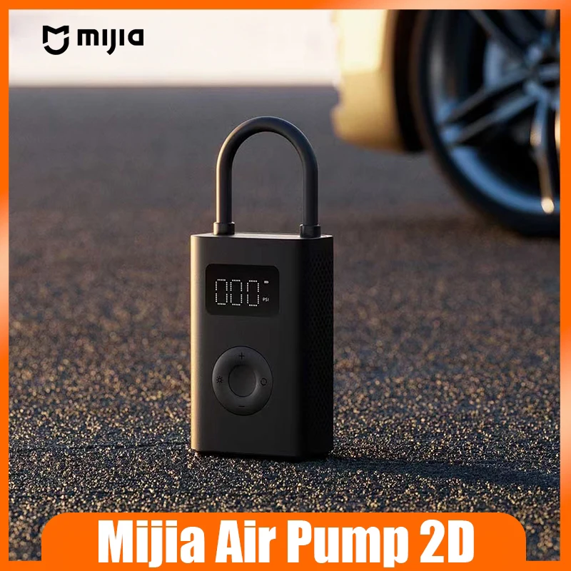 Mijia Air Pump 2D Digital tire pressure preset automatic stop Type-C charging car motorcycle ball portable lithium battery