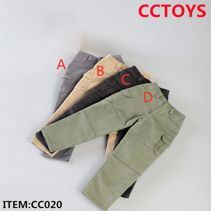 CCTOYS CC020 1/6 Scale Male Combat Pants Overalls Clothes Model Fit 12-inch Strong Muscle Soldier Action Figure Body