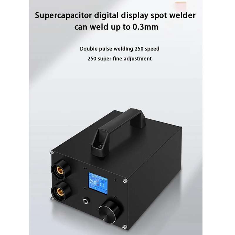 Condensatore saldatrice a punti digitale portatile 18650 cinghia di nichel Set completo di spina europea di accumulo di energia portatile ad alta