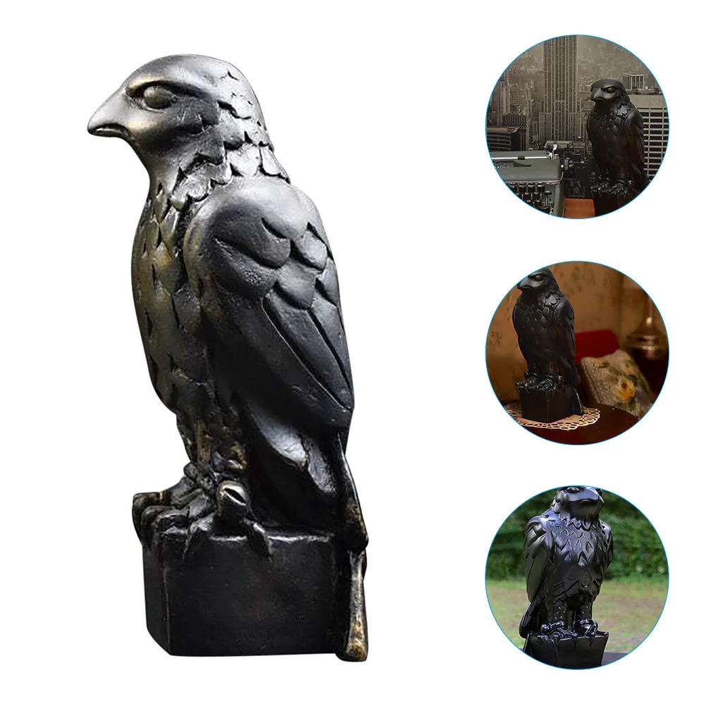 

Eagle Statue Resin Animal Decoration Modern Desktop Garden Yard Adornment for Living Room Study Shelf Display Art