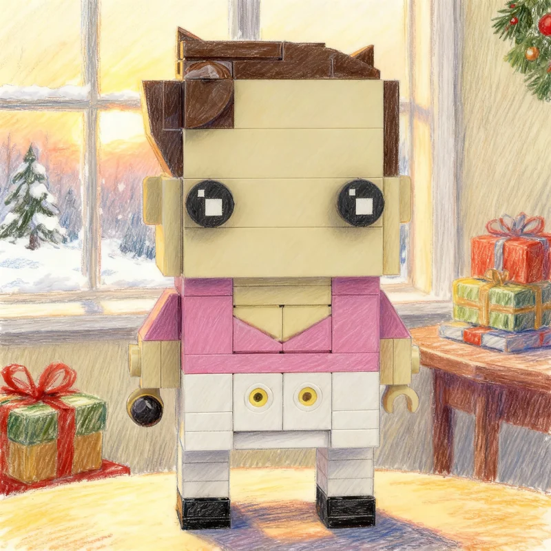 120 Piezas MOC Harry Styles Fine Line Brickheadz, Bloques de Construcción de Modelos, Juguetes de Construcción, Idea de Regalos de Navidad, Ladrillos Educativos