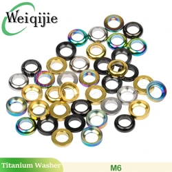 Weiqijie Titanium Bolt M6 Concave And Convex Washer Gasket for BMX Bicycle Disc Brake Modification