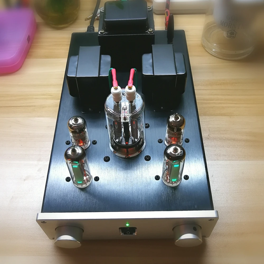 The  Latest  6n2+6e2+fu19 Tube Amplifier Single-ended Class A Tube Hifi Power Amplifier  4.8w+4.8w  Diy Kit /finished Product