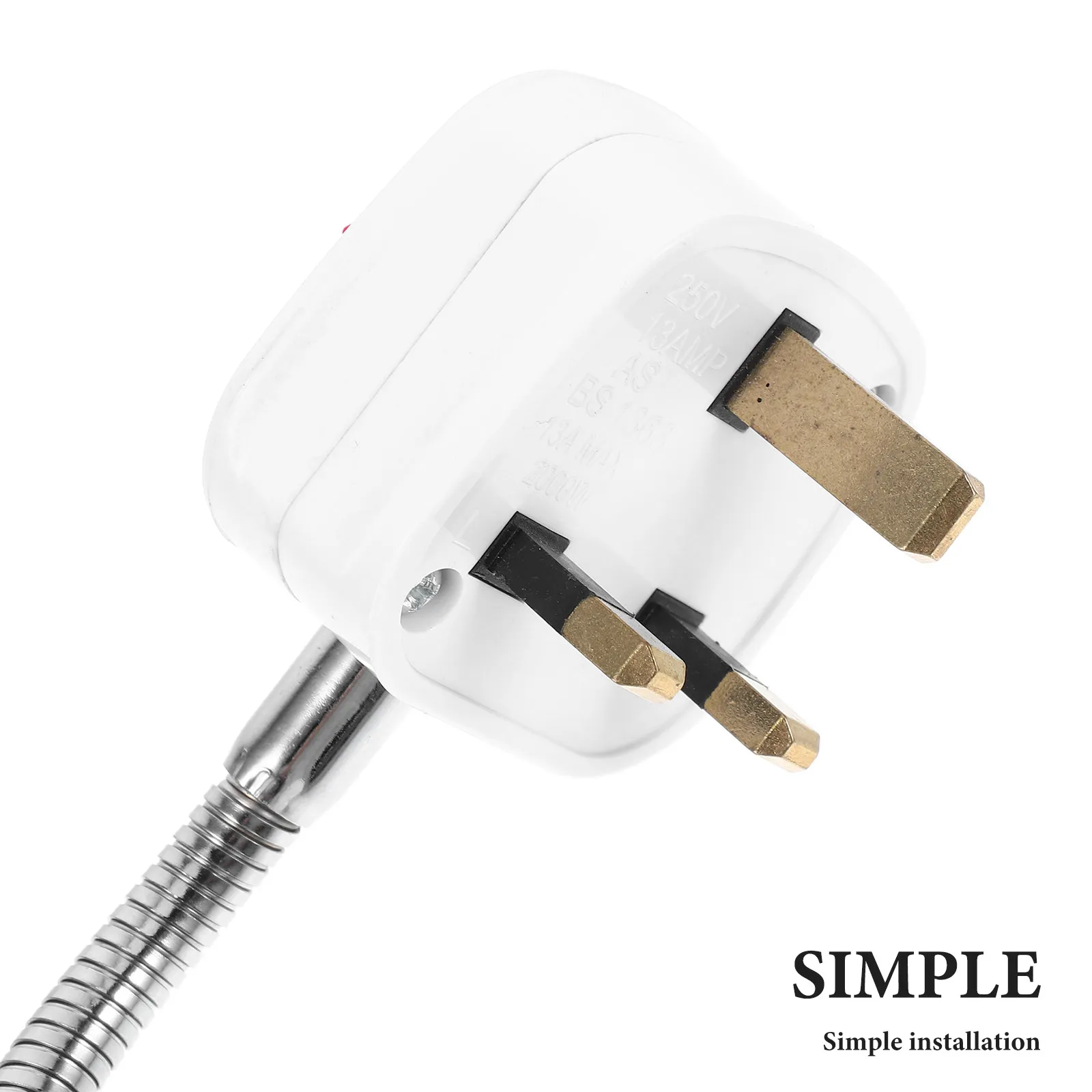 Plug and Play E27 Light Socket Adapter Flexible Gooseneck Design with Switch Ideal for Home Office Restaurant Exhibition Hotel - view 4