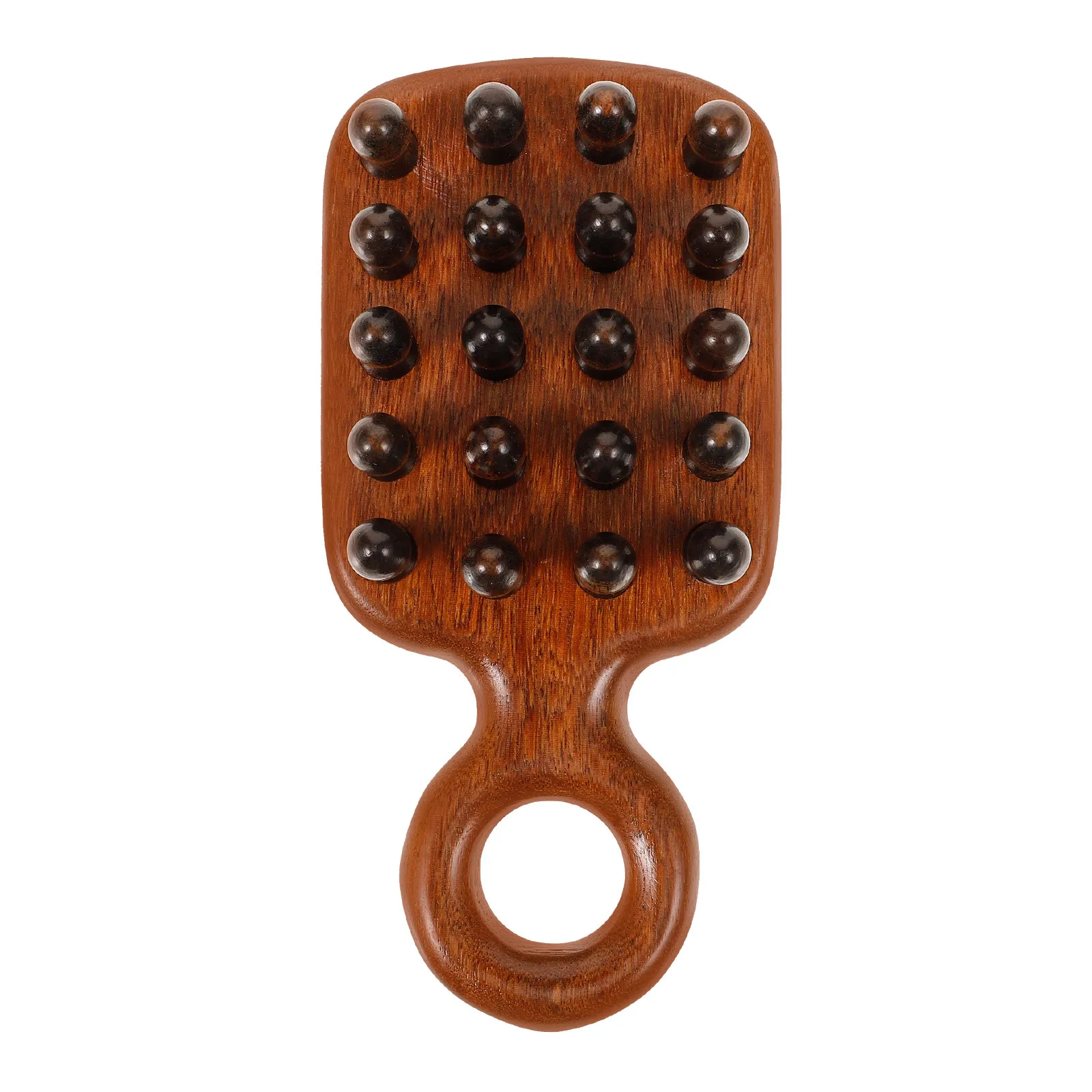 Sandalwood Wide Tooth Comb Ergonomic Head Massage Tool Portable Wooden Scalp Hair Detangling Comb for Curly