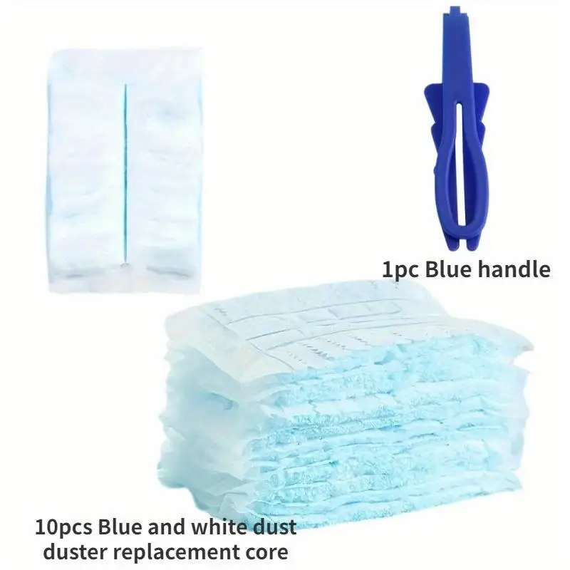 Electrostatic Dusting Master with Extendable Handle 10 Cloths Multi Surface Duster for Home Car Kitchen Bedroom Furniture