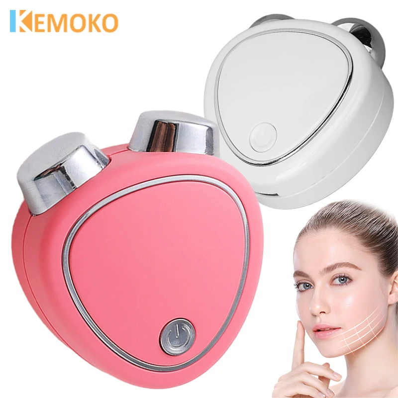 

Face EMS Lifting Machine Facial Massage Roller Microcurrent Skin Rejuvenation Tightening Anti Wrinkle V-Face Vibration Beauty