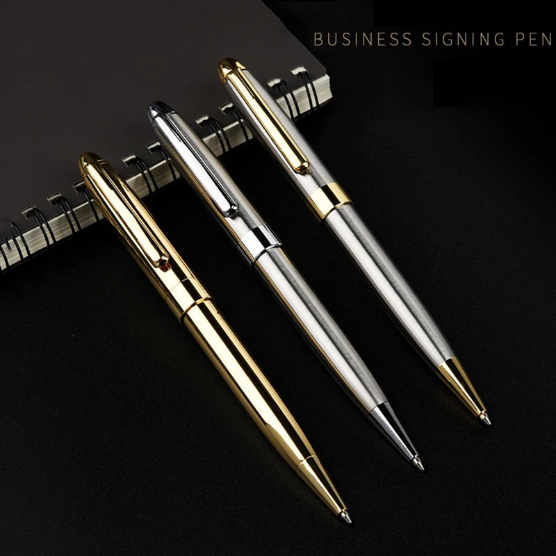 1 High-end Metal Ballpoint Pen Business Signature Writing Gel Pen Ballpoint Pen Student Practice Pen Writing Stationery