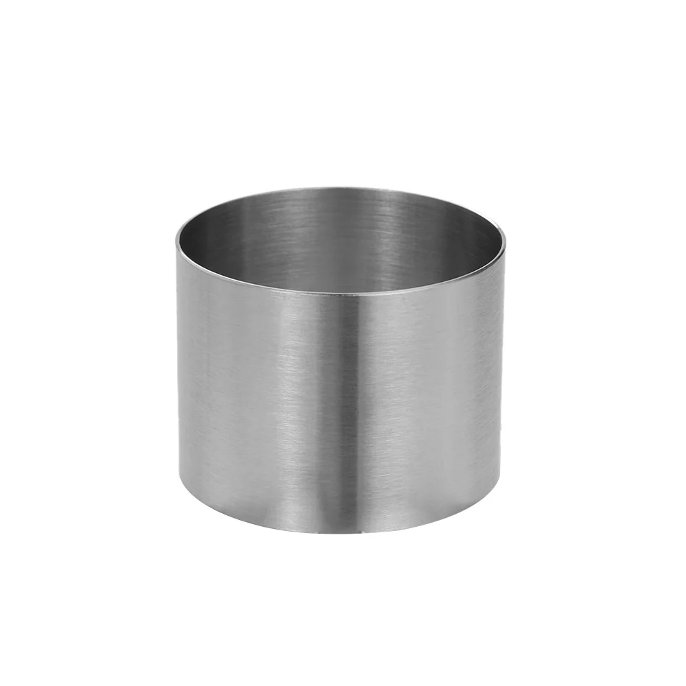 حلقة موس مستديرة صغيرة ، فولاذ مقاوم للصدأ ، أواني خبز فضّية ، قالب كيك ، قالب تزيين ، أداة معجنات ذاتية الصنع ، 5 ، 6 ، 8 قطر ، جديد ، 1 * * #3