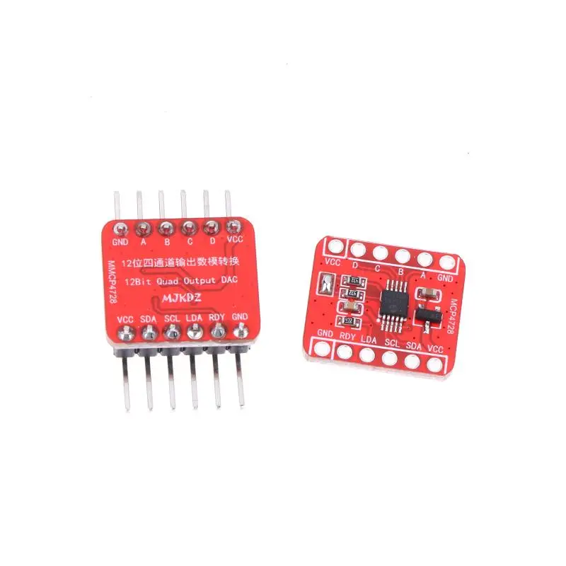 Module DAC 12 bits, interface 4 canaux, référence de tension programmable avec stockage EEPROM pour projets électroniques MCP4728