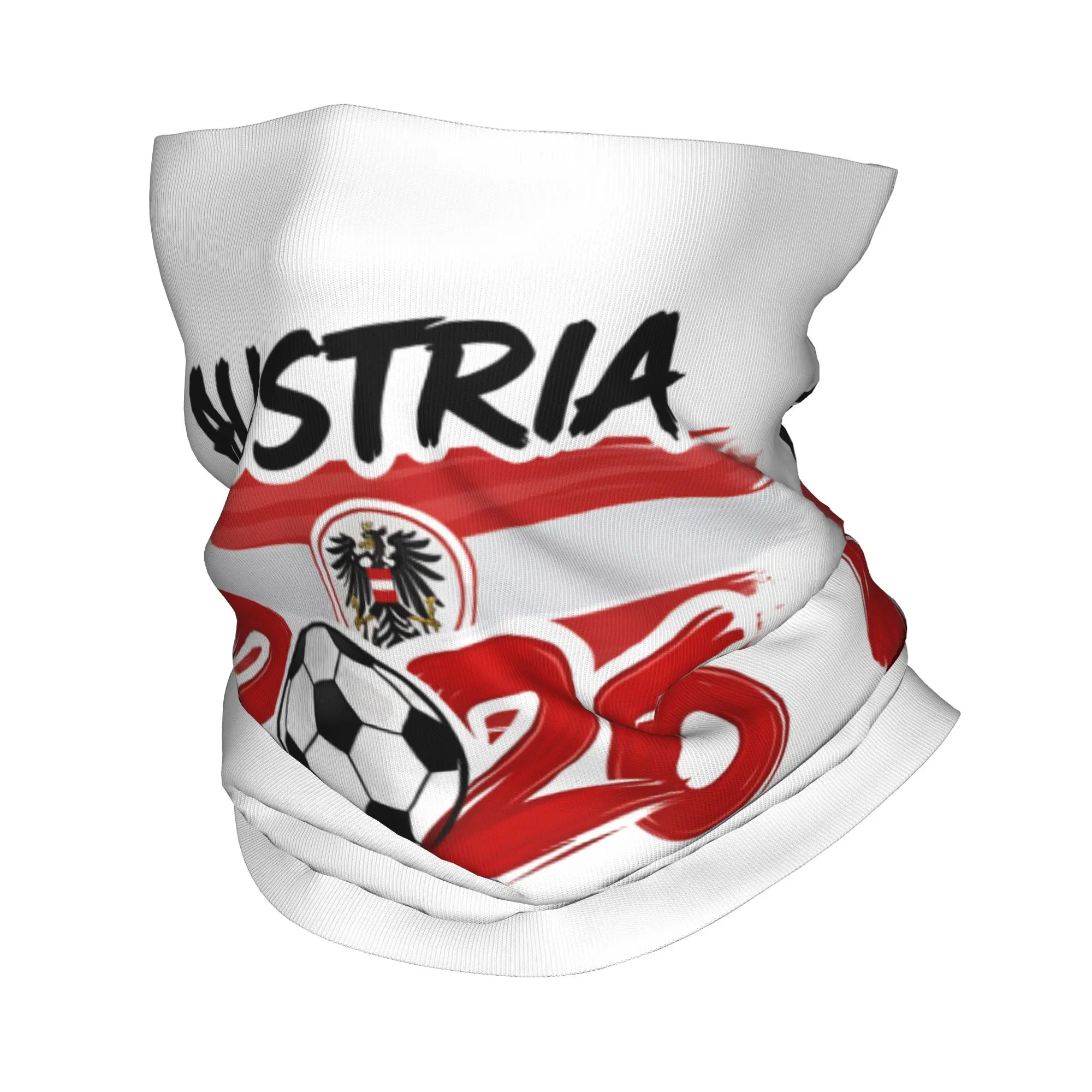 

Austria Bandana Neck Gaiter Printed Football Soccer 2026 Magic Scarf Multi-use Headwear Riding Unisex Adult Washable