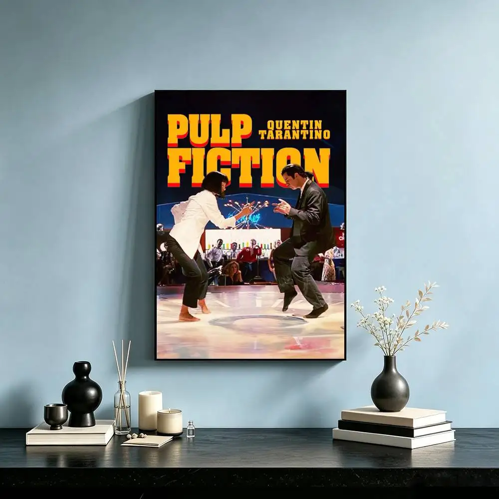 Movie Pulp Fiction  Poster High Quality Dorm Living Room Aesthetic Wall Decoration Painting Stickers Gift