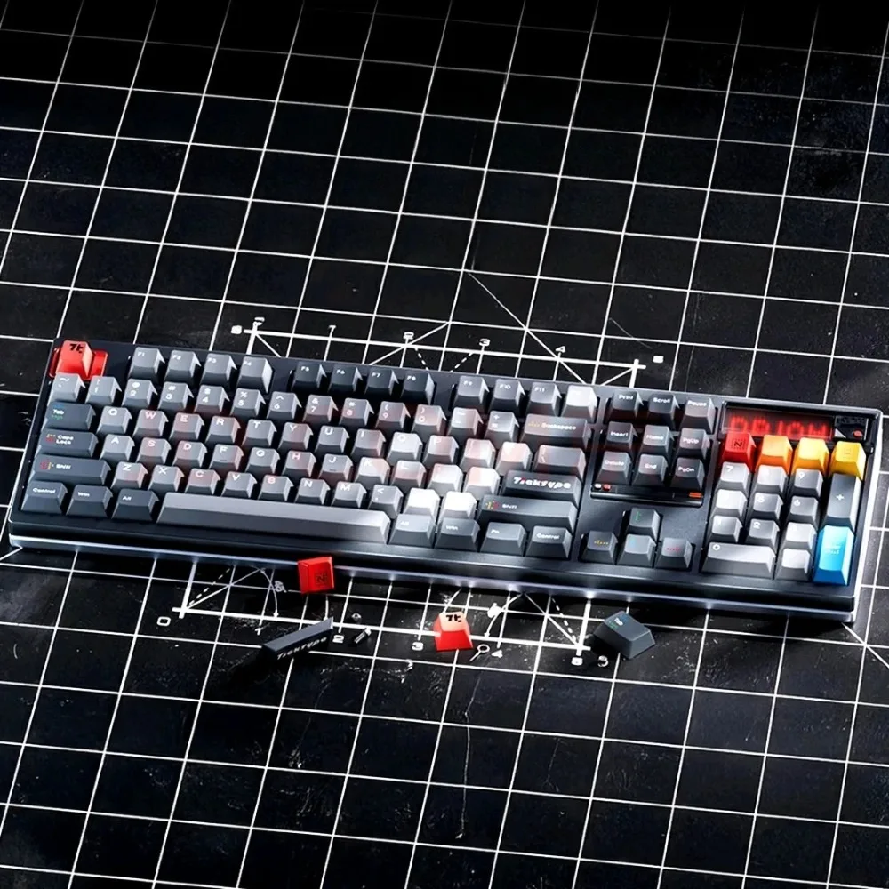 TickType DP104 メカニカルキーボード 2.4g ワイヤレス トリモード RGB